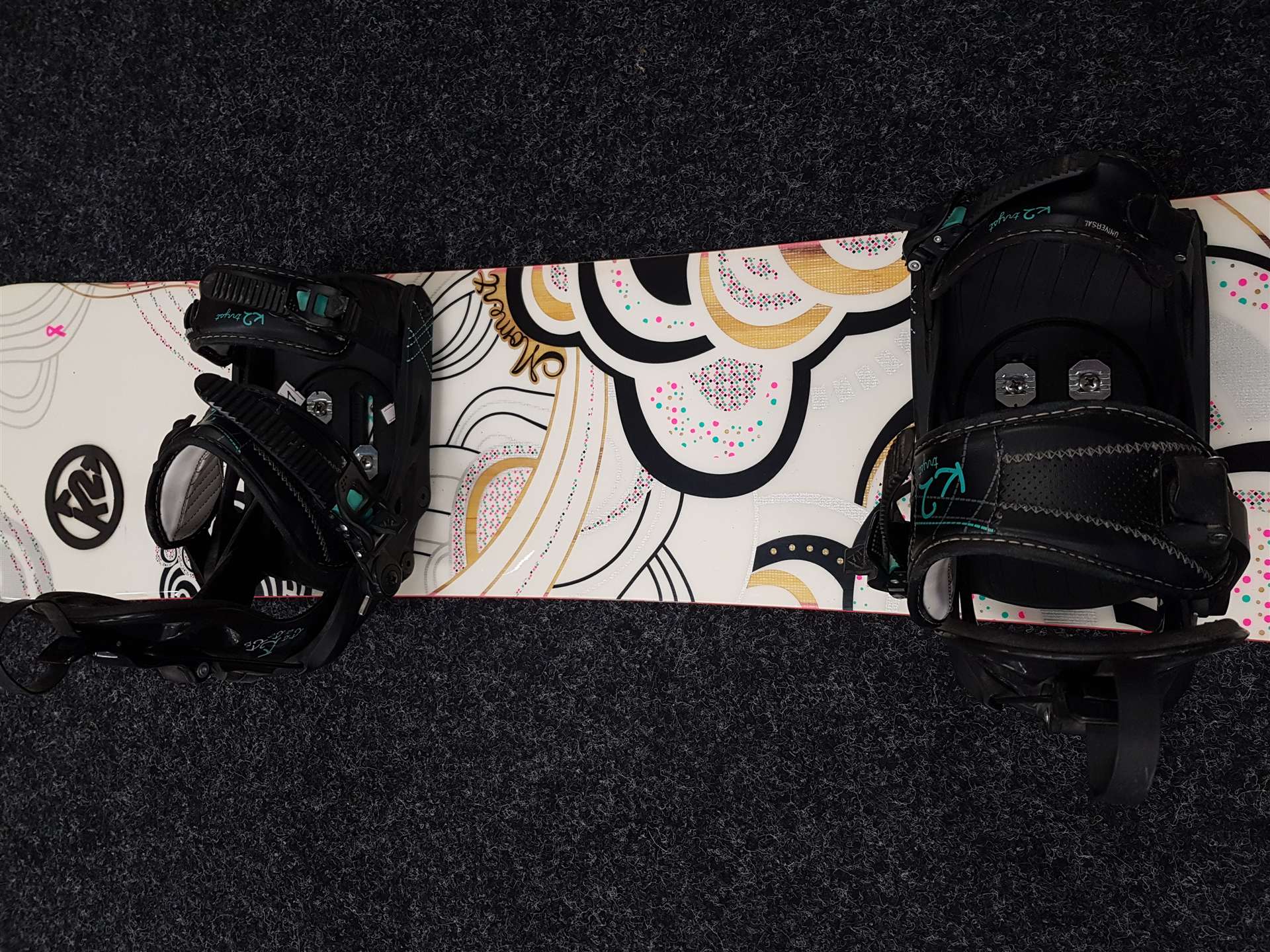 Použitý snowboard K2 Moment + viazanie K2 Fast tec veľkosť M/L