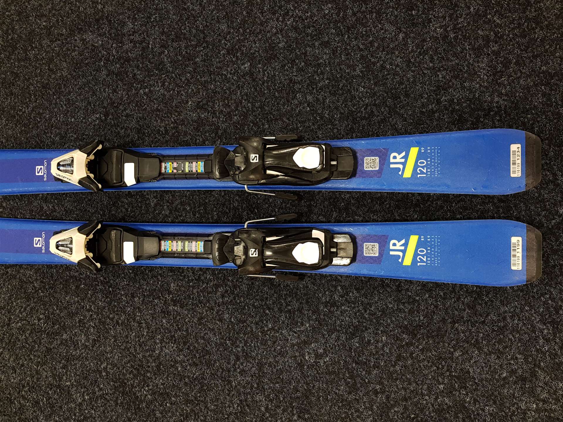 Použité lyže Salomon Race JR + viazanie Salomon 5