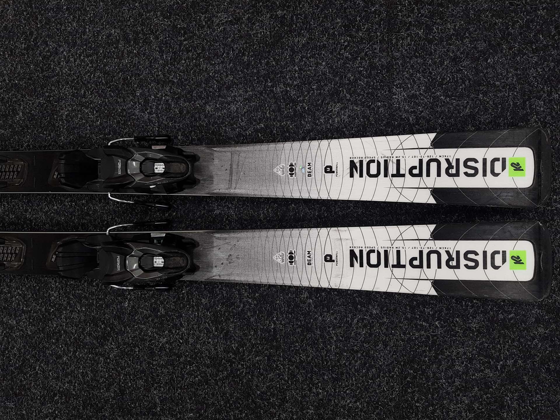 Použité lyže K2 Disruption Speed RX + viazanie Marker 10