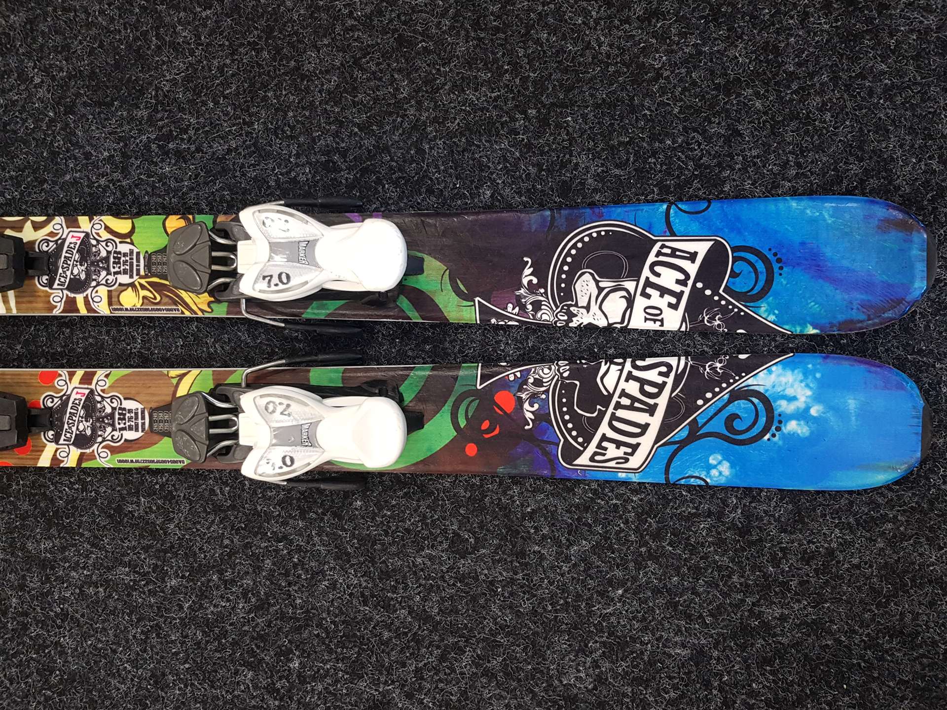 Použité freestyle  lyže NORDICA Ace of Spades Jr + viazanie Marker 7.0