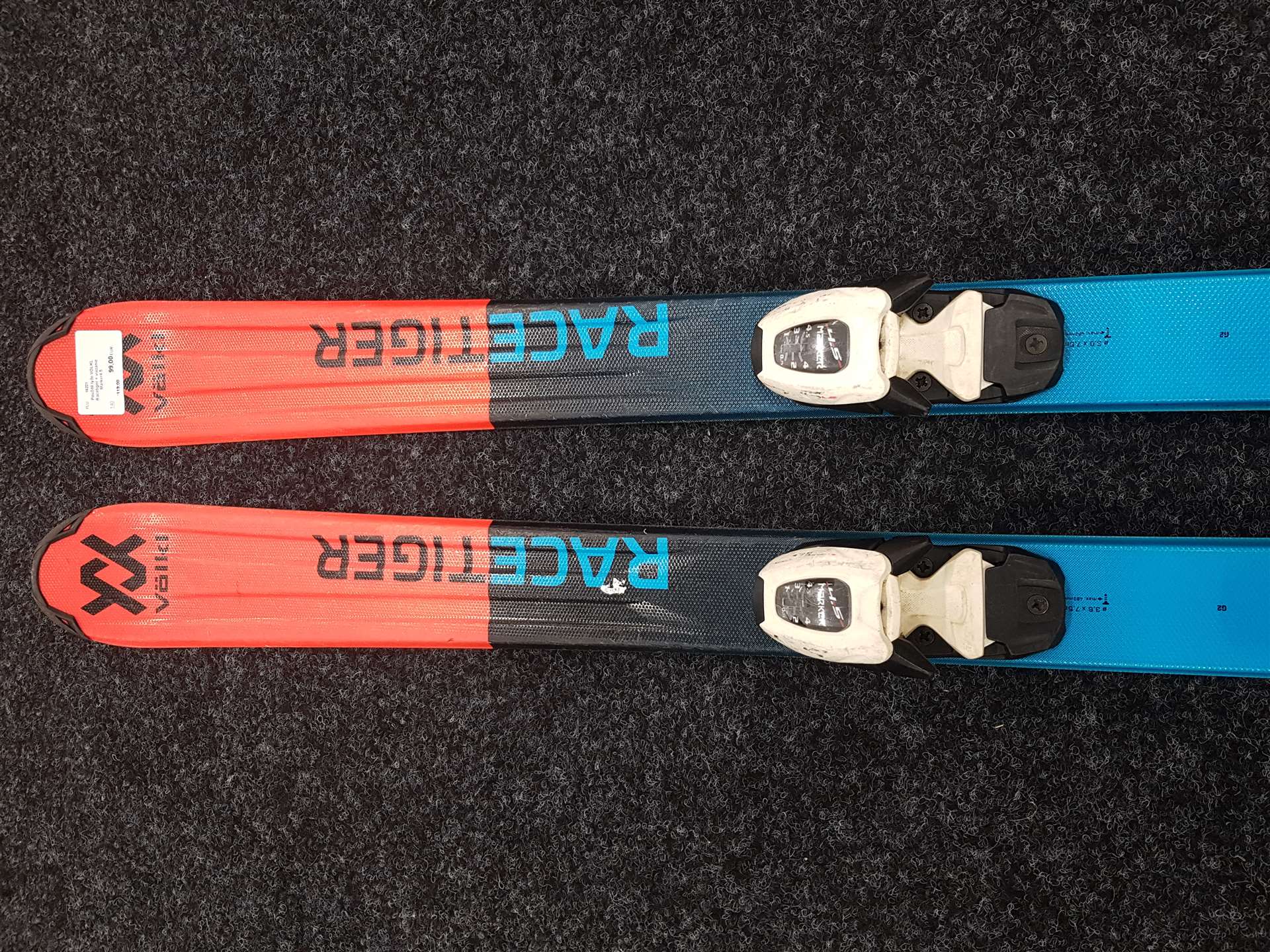 Použité lyže VOLKL Racetiger + viazanie Marker4,5