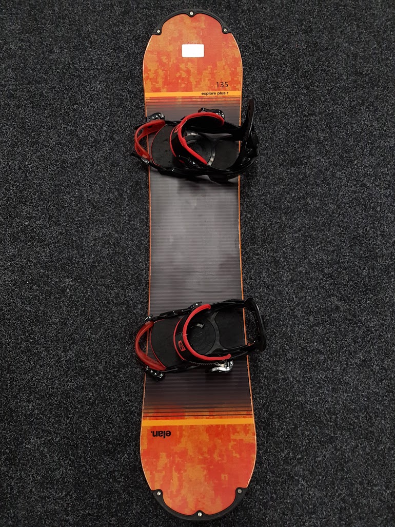 Použitý snowboard Elan Explore Plus R + viazanie Salomon veľkost M