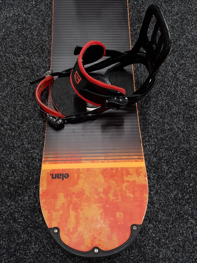 Použitý snowboard Elan Explore Plus R + viazanie Salomon veľkost M
