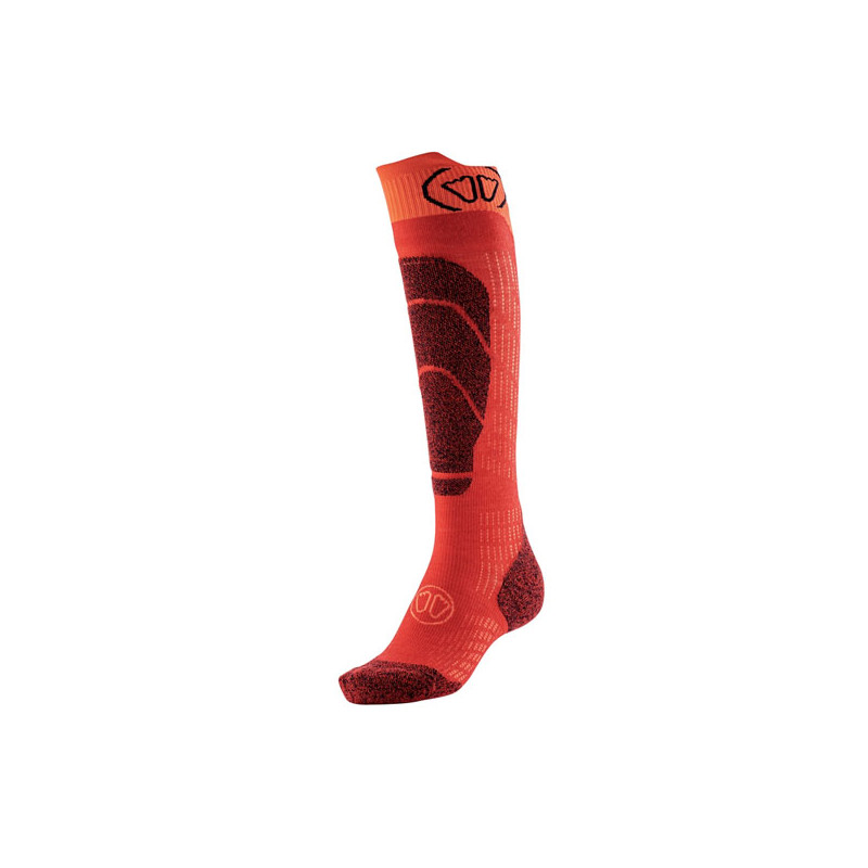 lyžiarske ponožky Sidas Ski Merino Junior Socks Red/Orange