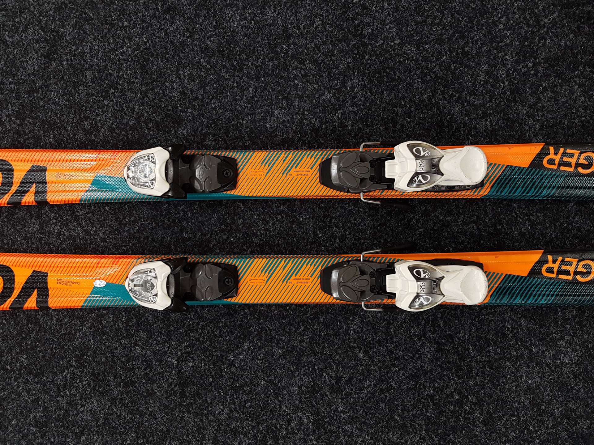 Použité lyže VOLKL Racetiger GS + viazanie Marker 4,5