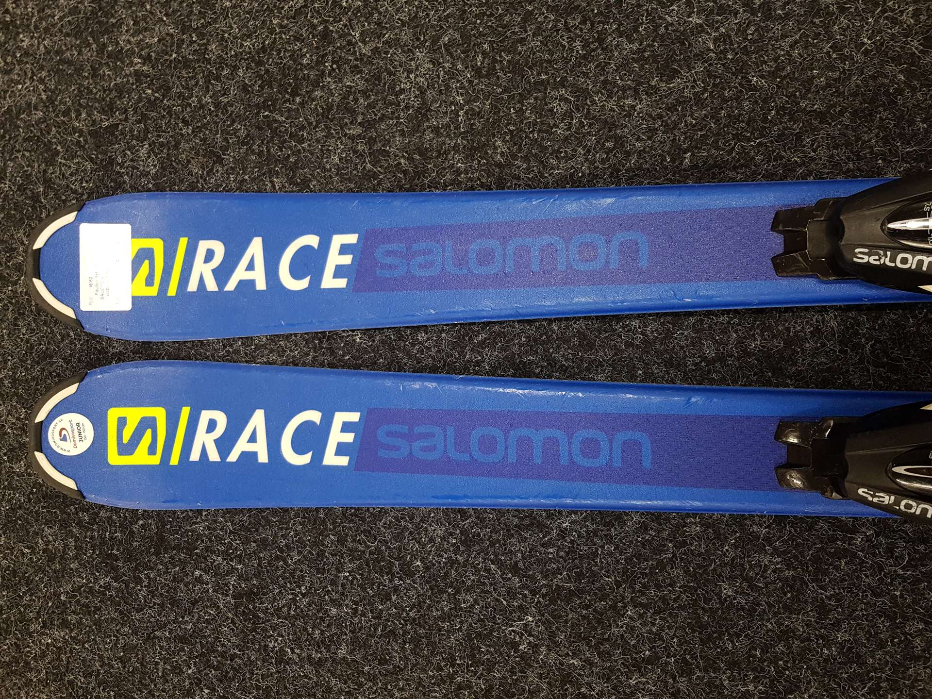 Použité detské lyže SALOMON S/Race JR + viazanie Salomon 7.5