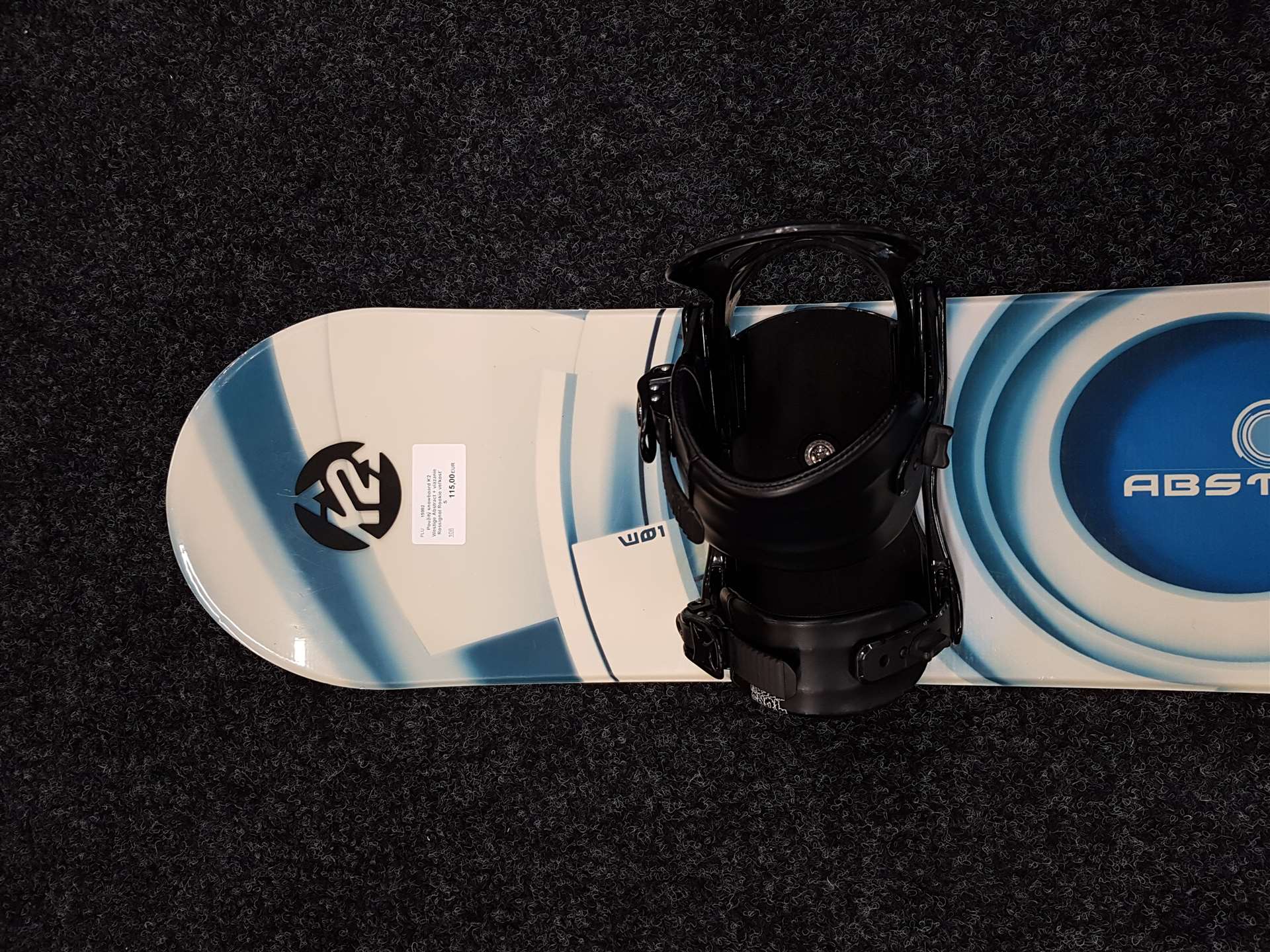 Použitý snowboard K2 Westige Abstract + viazanie Rossignol Rookie veľkosť S
