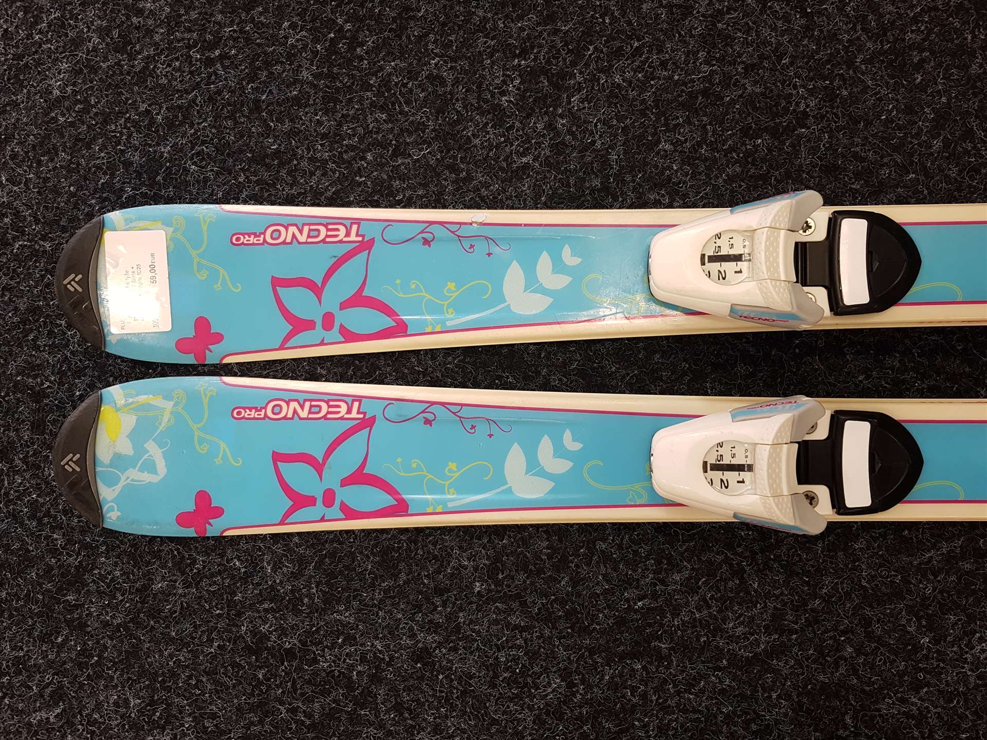 Použité detské lyže TECNOPRO XT Girls + viazanie Tecnopro IC25