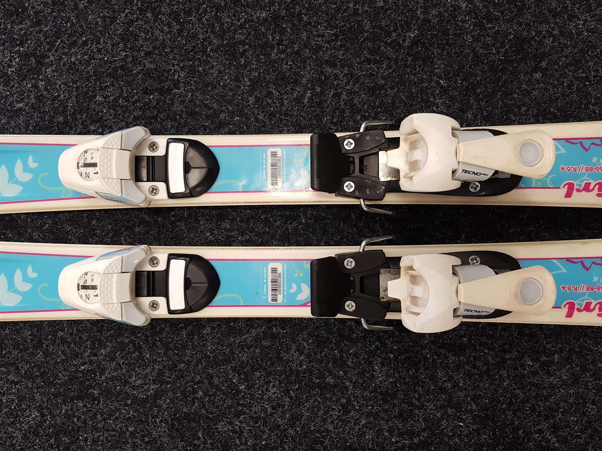 Použité detské lyže TECNOPRO XT Girls + viazanie Tecnopro IC25