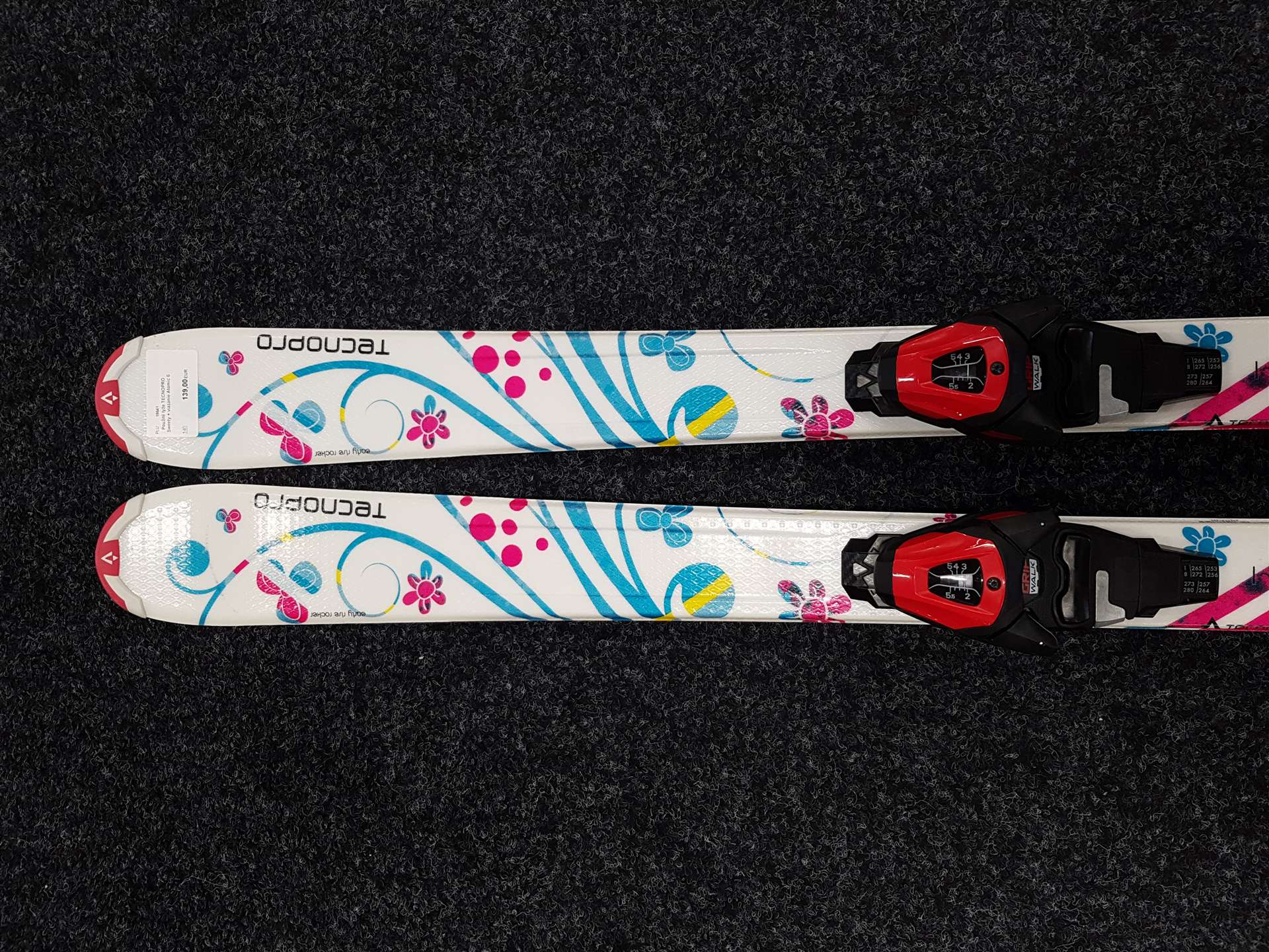 Použité lyže TECNOPRO Sweety + viazanie Atomic 6