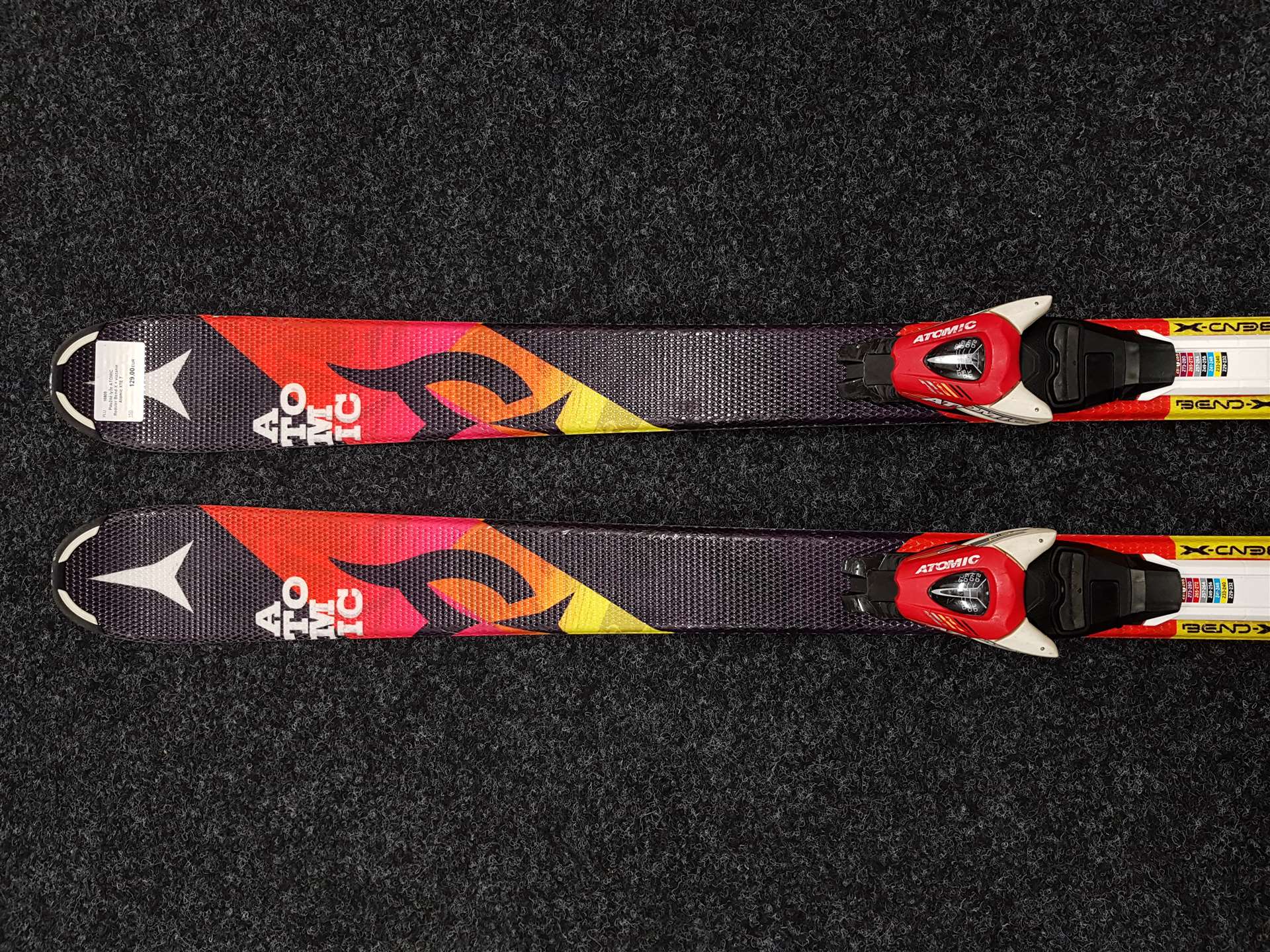 Použité lyže ATOMIC Redster Bend-X + viazanie Atomic XTE 7