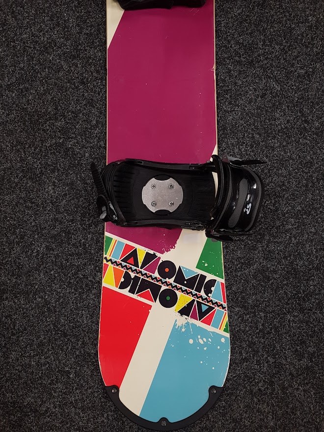 Gebrauchtes Atomic Revival Snowboard + SnowPro Bindungen Größe L/XL