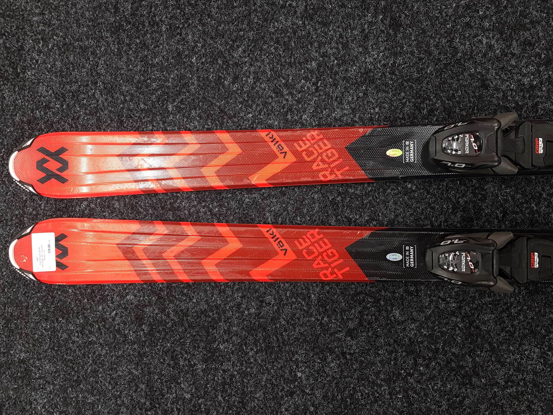 Použité lyže VOLKL Racetiger JR  + viazanie Marker 7.0