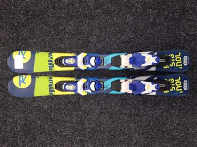 Použité detské lyže ROSSIGNOL Terrain + viazanie Look KidX 4.5