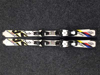 Použité detské lyže SALOMON HRS 120 + viazanie Salomon L7