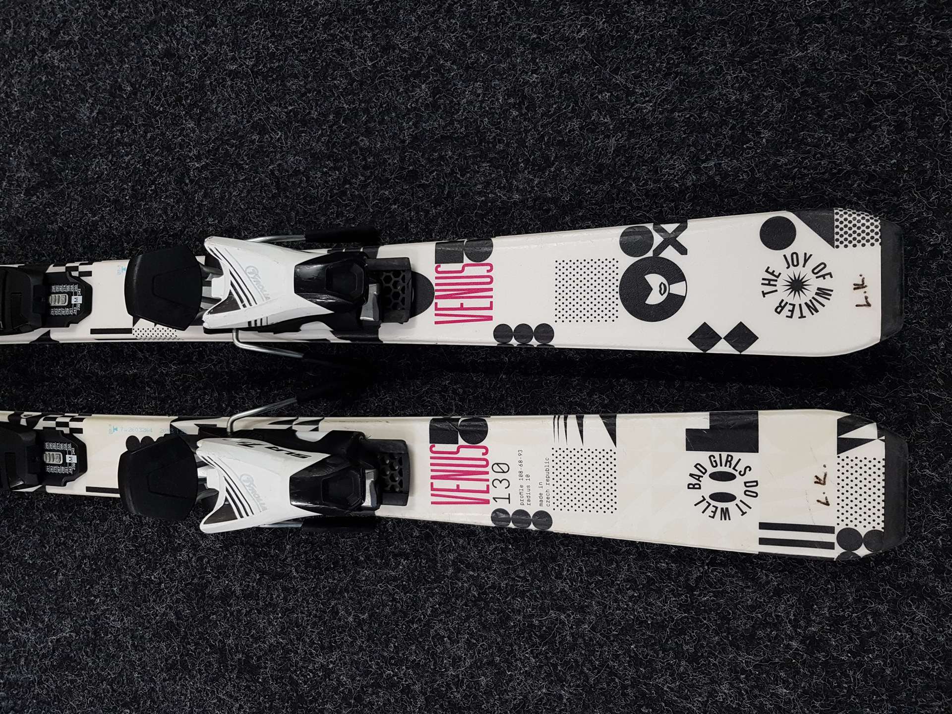 Použité detské lyže SPORTEN Venus + viazanie Tyrolia SLR 7.5