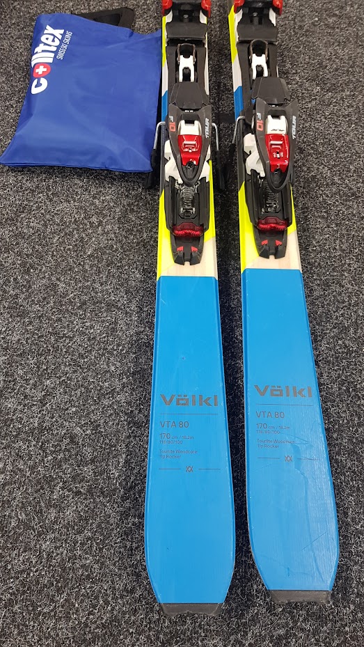 Jazdené skialpové lyže VOLKL VTA 80+ MARKER TOUR F10 + Stúpacie pásy 