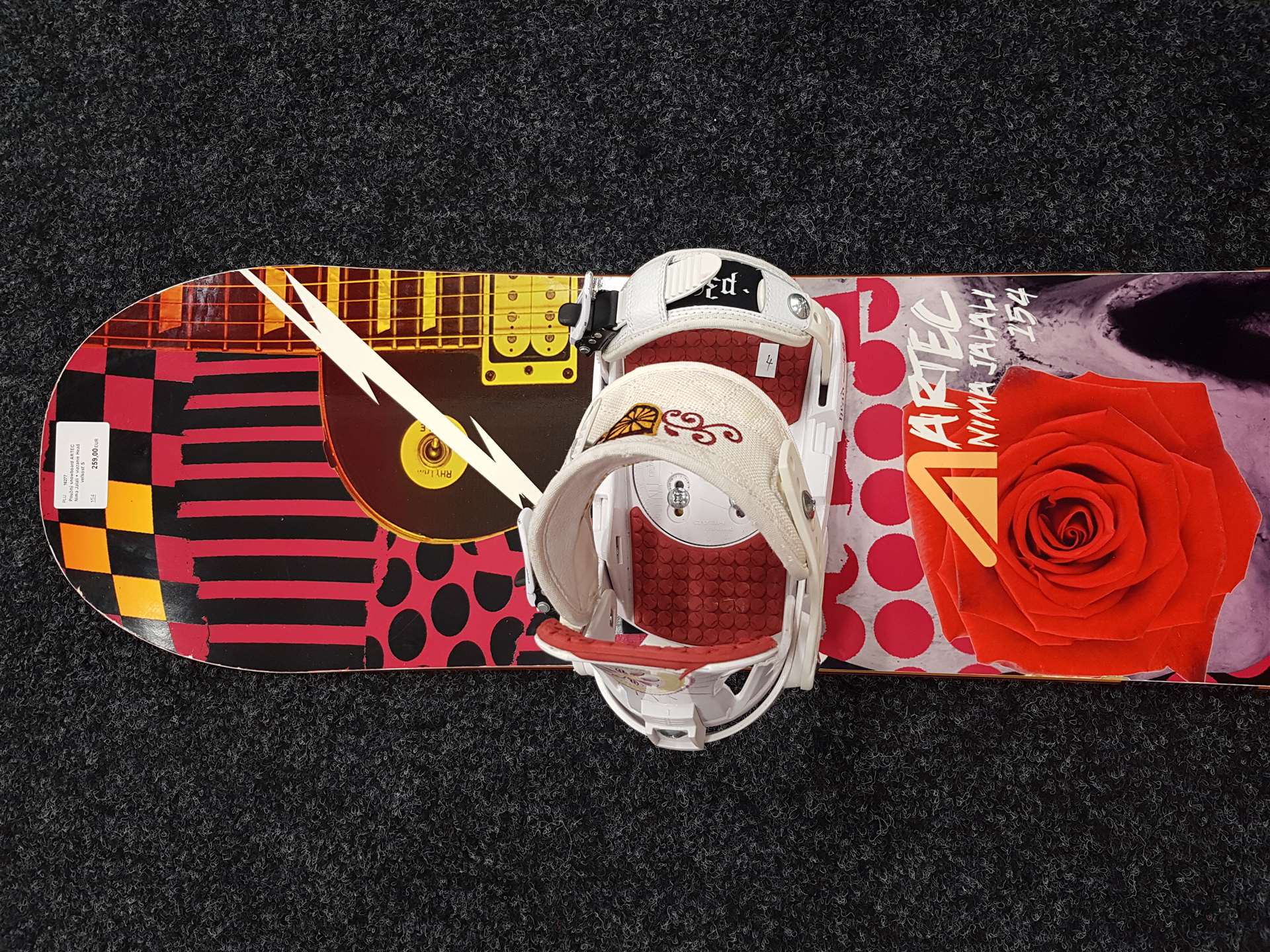 Použitý snowboard ARTEC Nima Jalali + viazanie Head veľkosť S