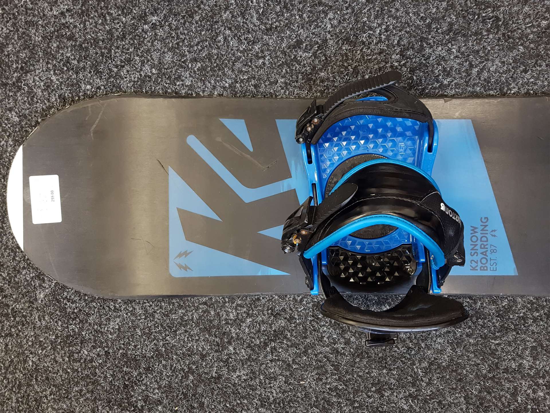 Použitý snowboard K2 Snow Boarding + viazanie Burton veľkosť S