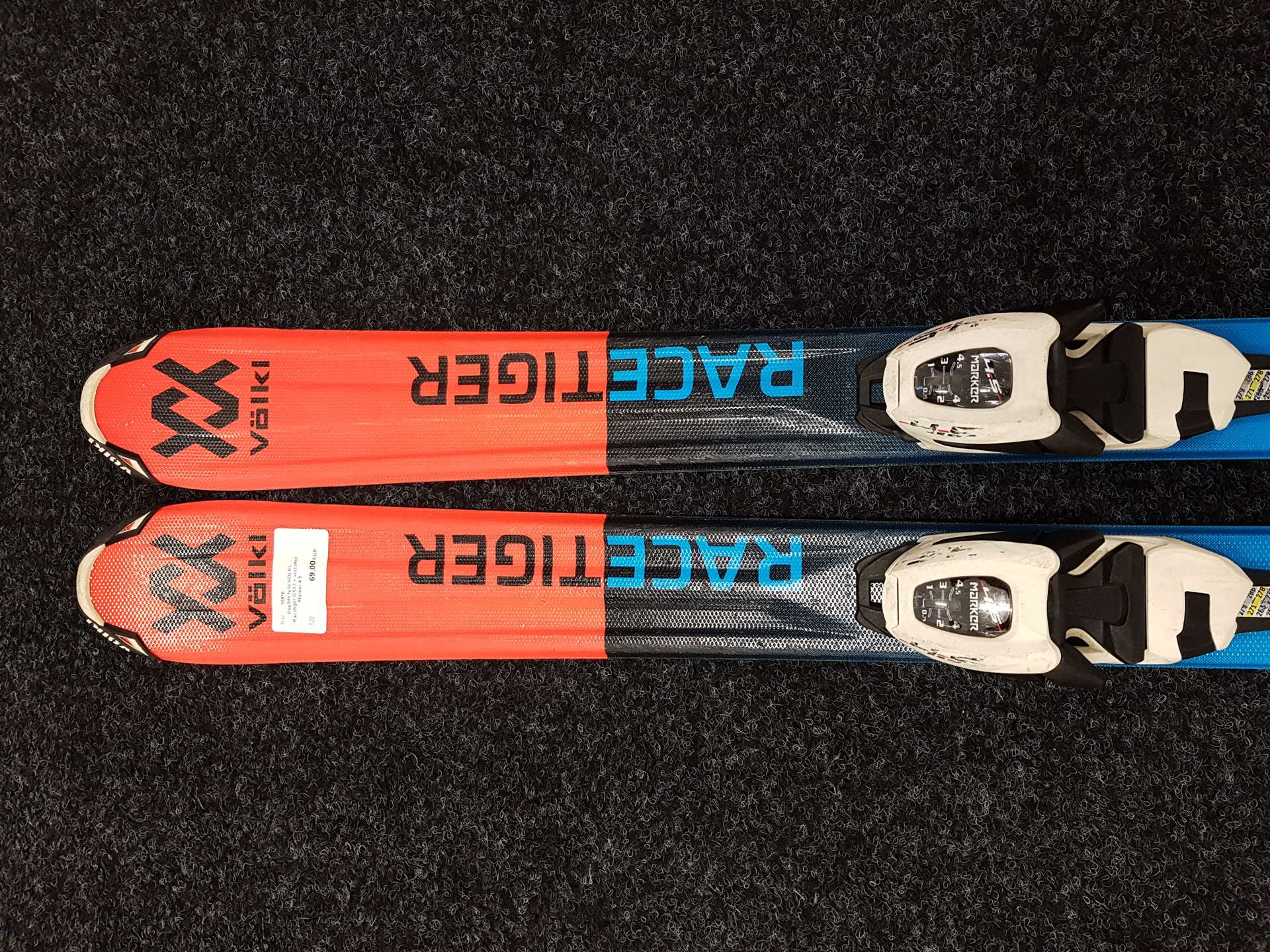 Použité lyže VOLKL Racetiger GS13 + viazanie Marker 4.5