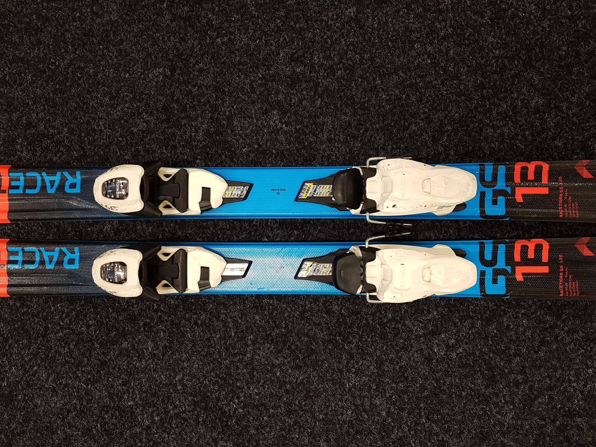 Použité lyže VOLKL Racetiger GS13 + viazanie Marker 4.5
