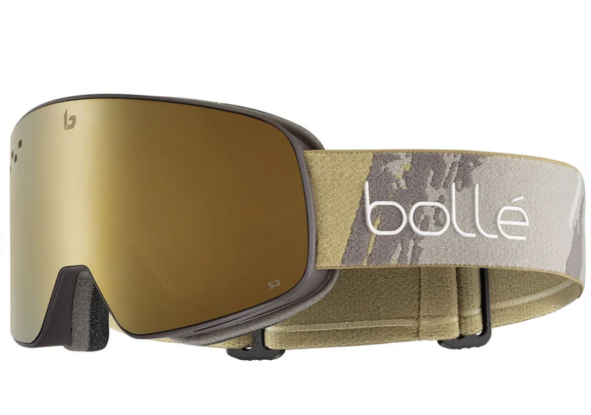 Lyžiarske okuliare Bollé NEVADA Rock Camo Matte - Gold cat 3
