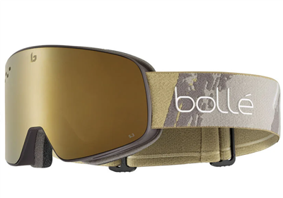 Lyžiarske okuliare Bollé NEVADA Rock Camo Matte - Gold cat 3