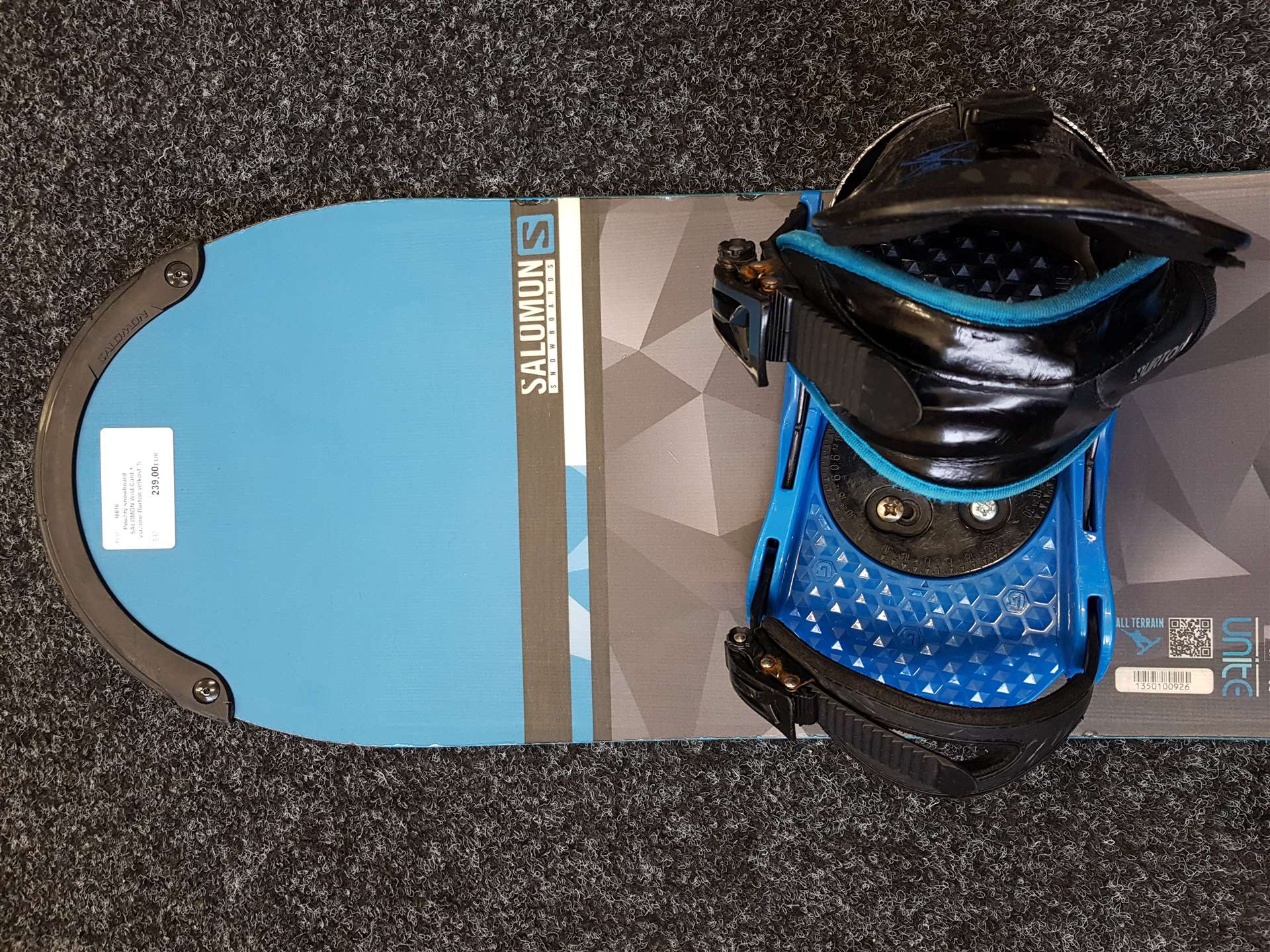 Použitý snowboard SALOMON Wild Card  + viazanie Burton veľkosť S