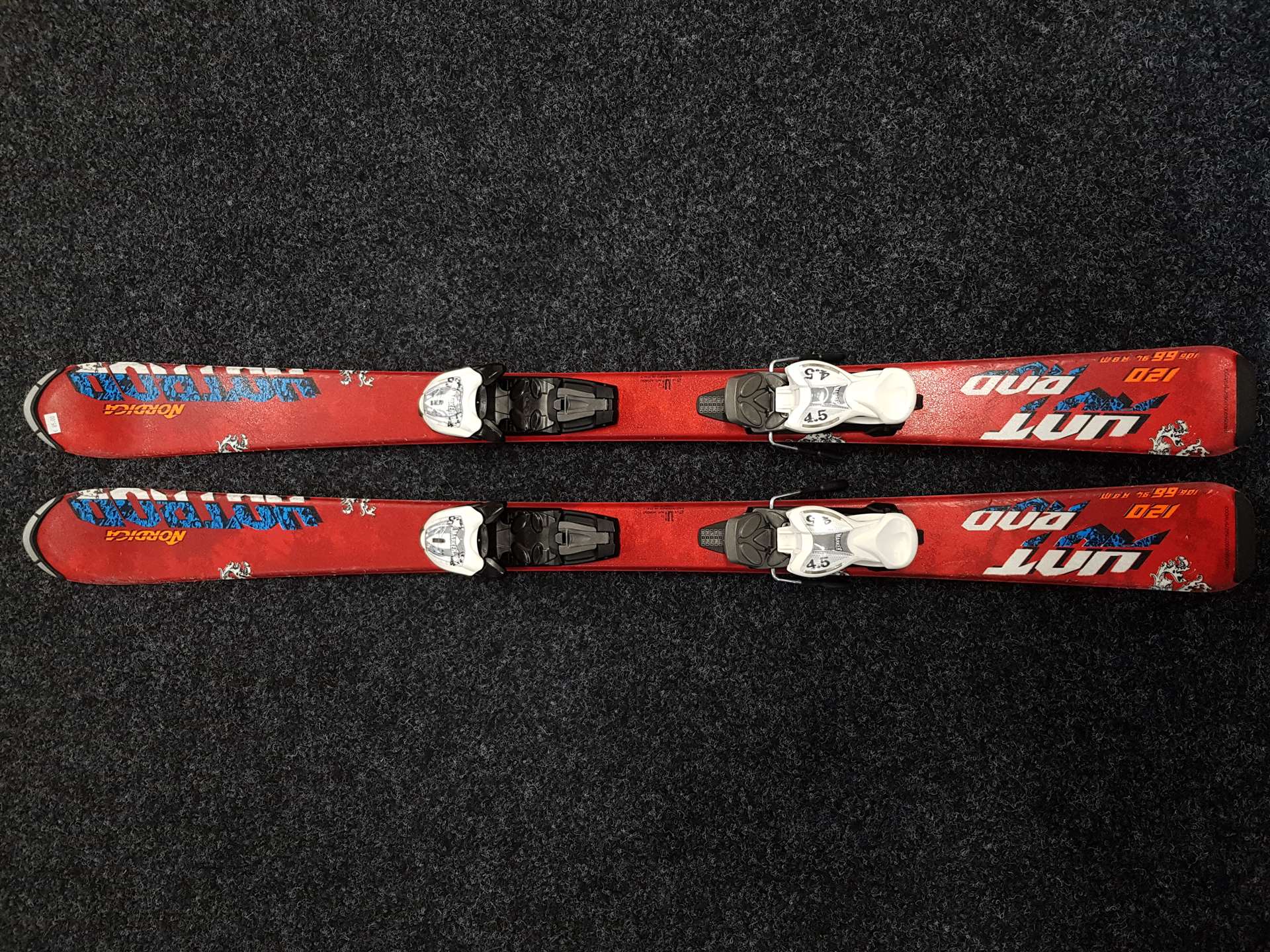 Použité lyže NORDICA Hotrod + viazanie Marker 4,5