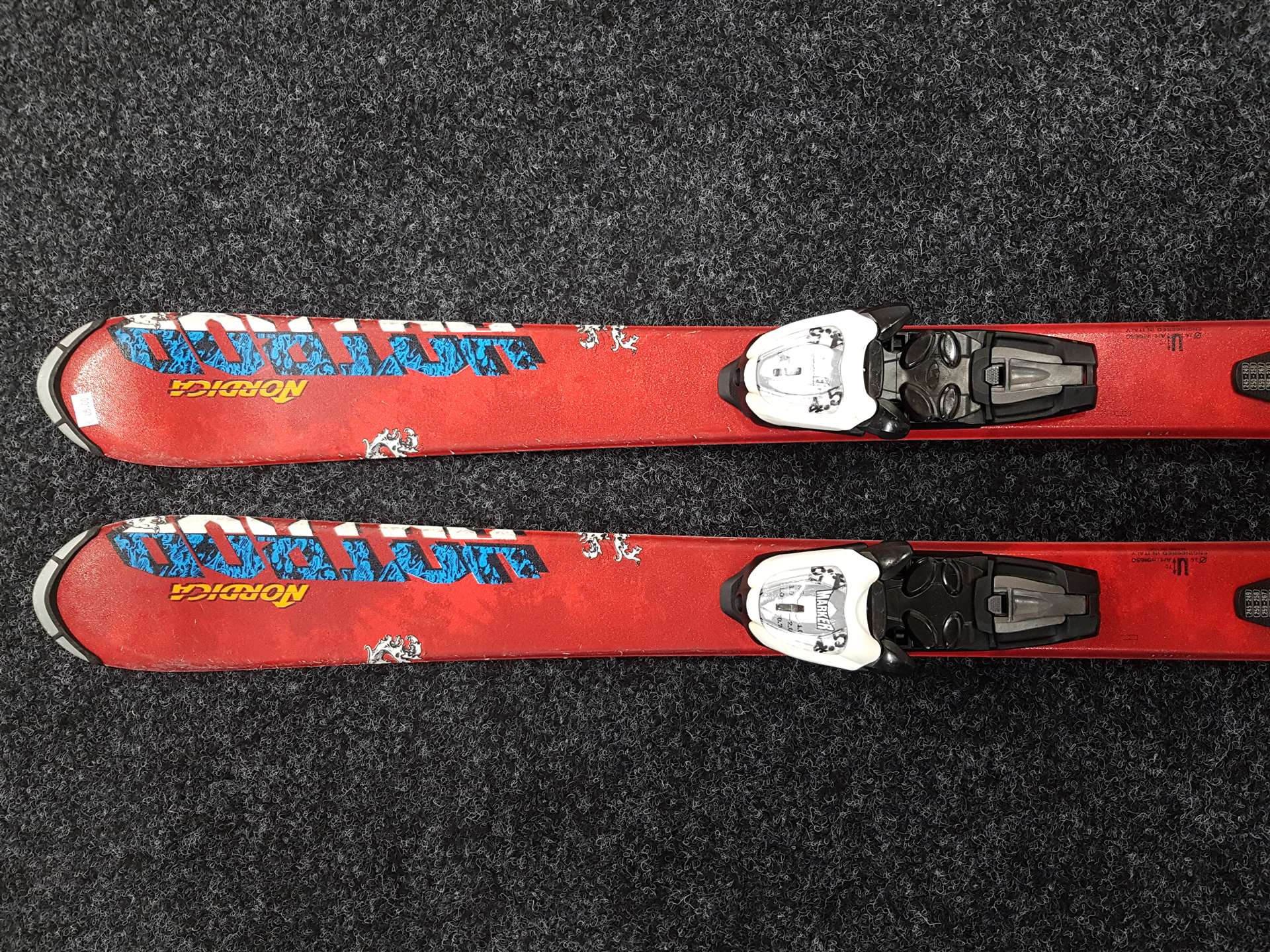 Použité lyže NORDICA Hotrod + viazanie Marker 4,5