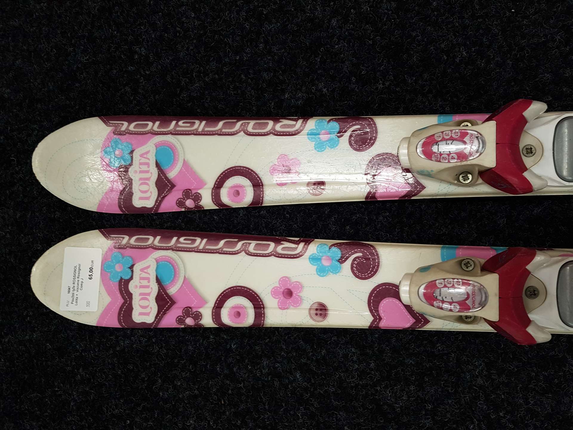 Použité lyže ROSSIGNOL Lolita +  viazanie Rosiignol Comp J