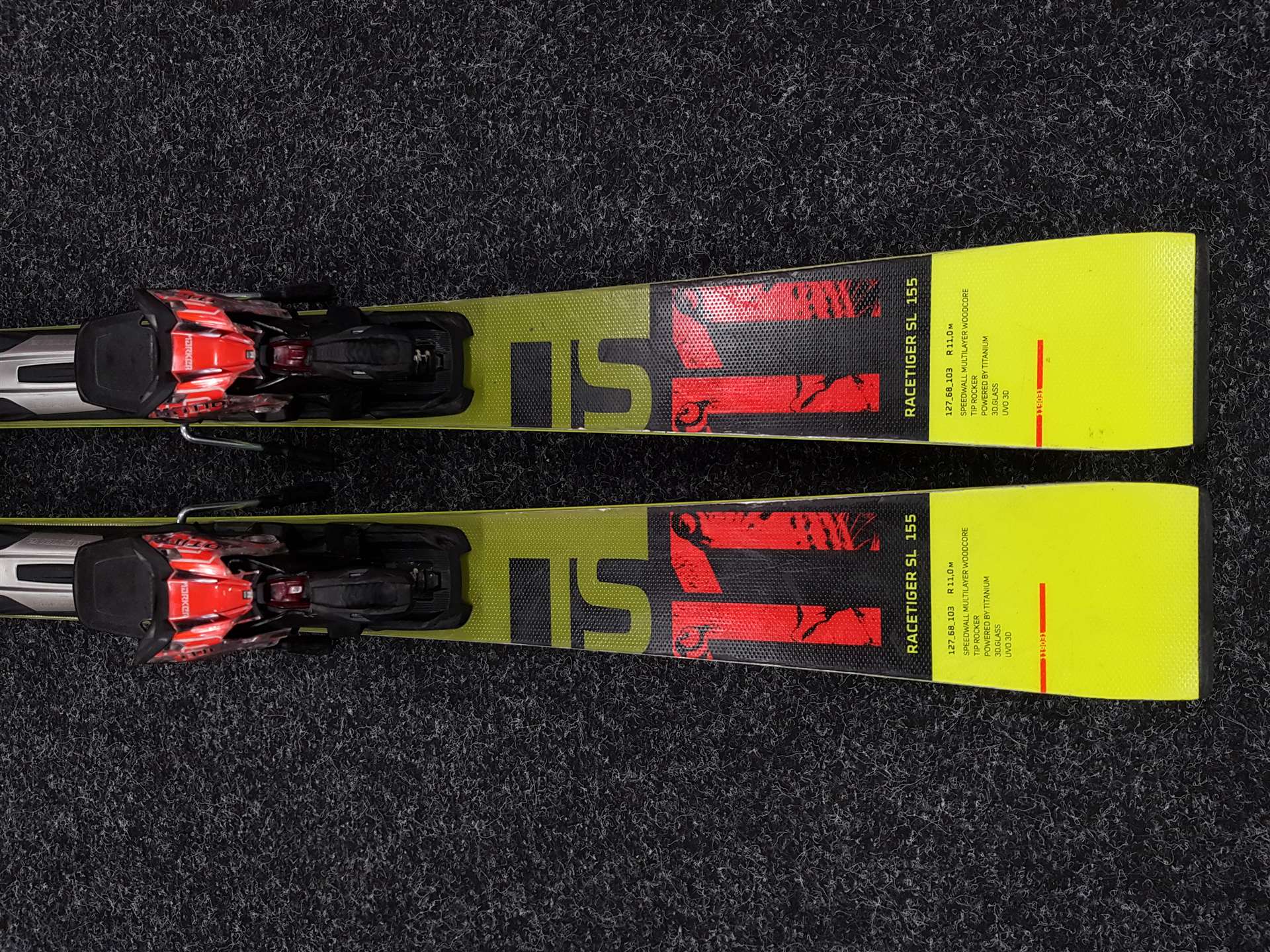 Použité lyže VOLKL Racetiger SL 11 + viazanie Marker Motion R12