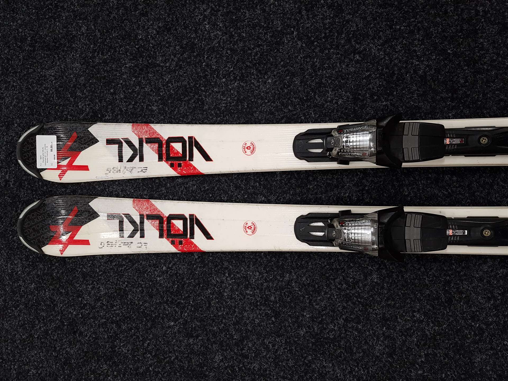 Použité lyže VOLKL Unlimited AC 7.4 + viazanie Marker Fastrak 2 - 10