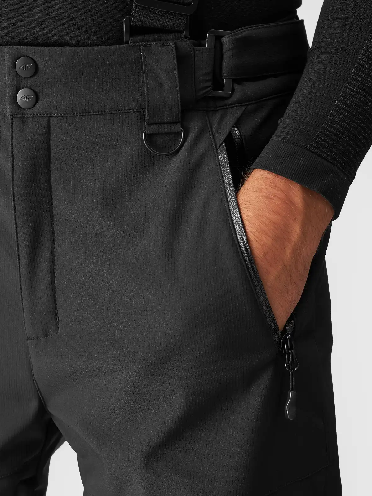 Pánske lyžiarske nohavice 4F FNK M0926 DEEP BLACK