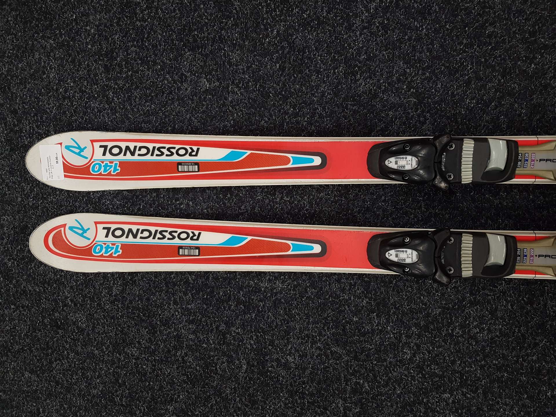 Použité lyže ROSSIGNOL Edge JR + viazanie Fischer FJ 7