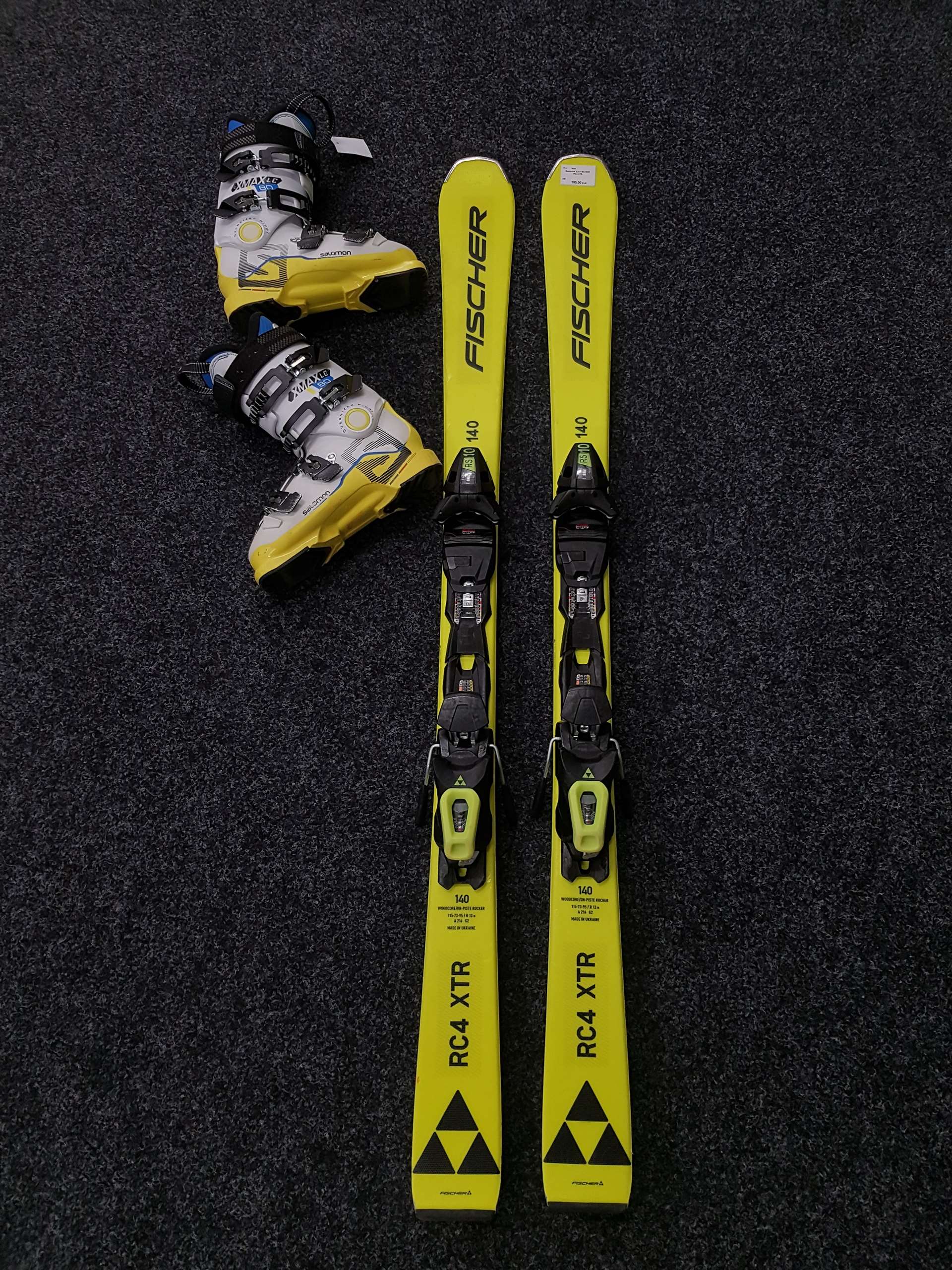 FISCHER RC4 XTR Bazaar Ski + SALOMON XMAX 80 Skischuhe