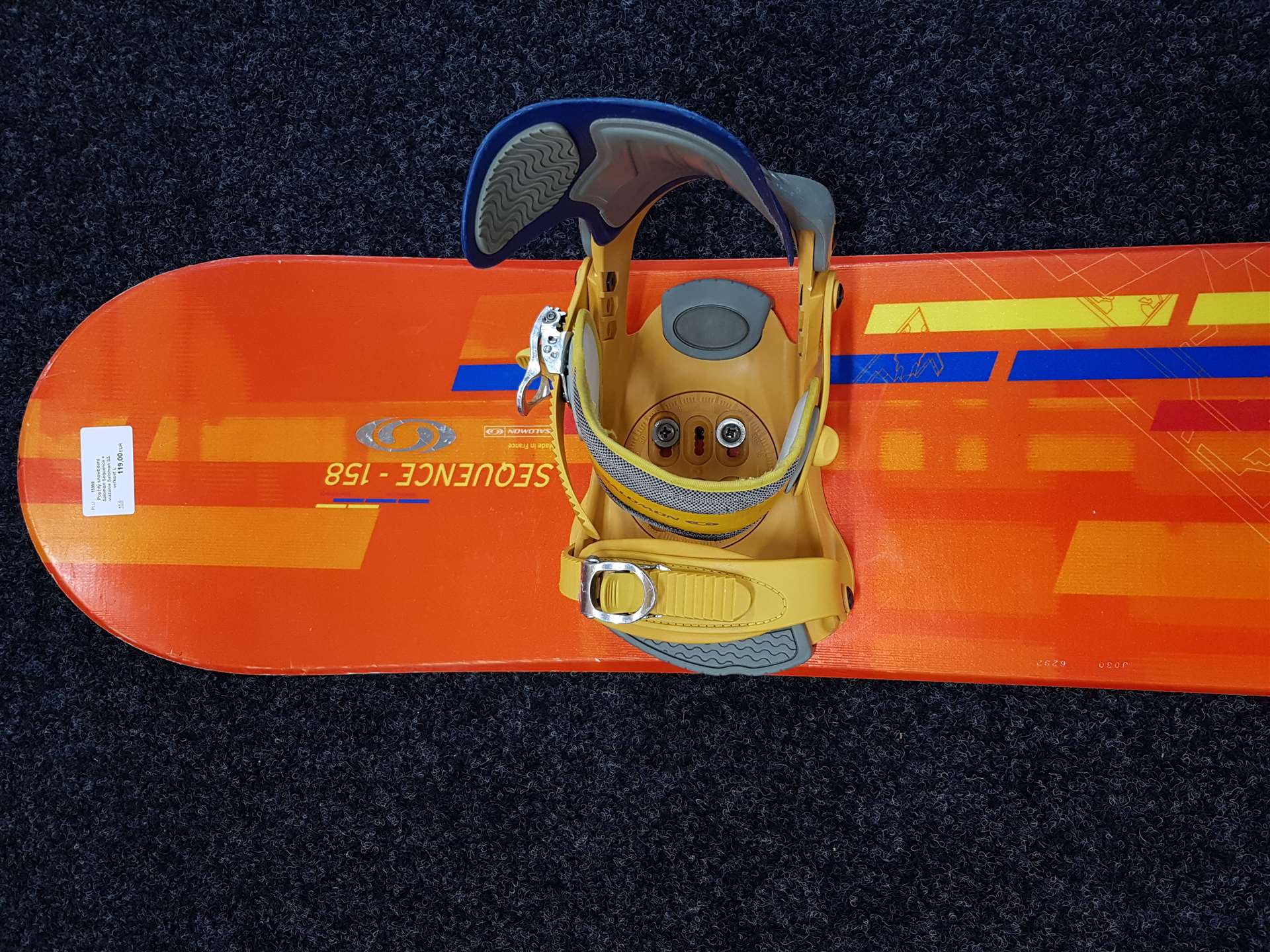 Použitý snowboard Salomon Sequence + viazanie Salomon S5 veľkosť L