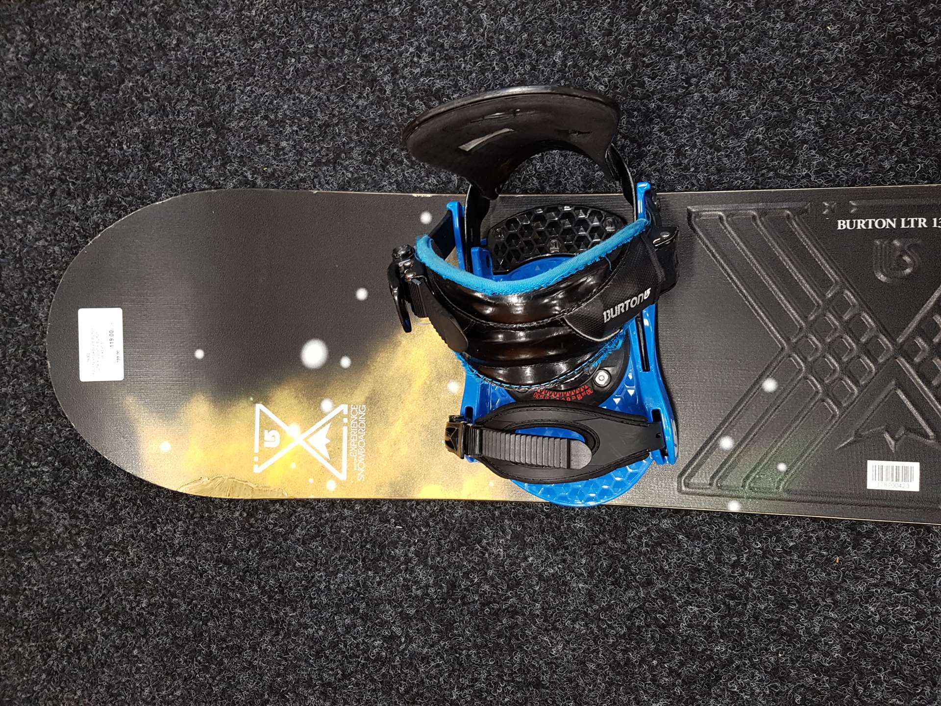 Použitý snowboard Burton LTR + viazanie Burton veľkosť S