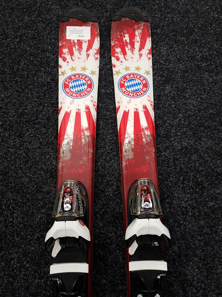 Použité lyže ROSSIGNOL FC Bayern Munchen +  viazanie Rossignol 70