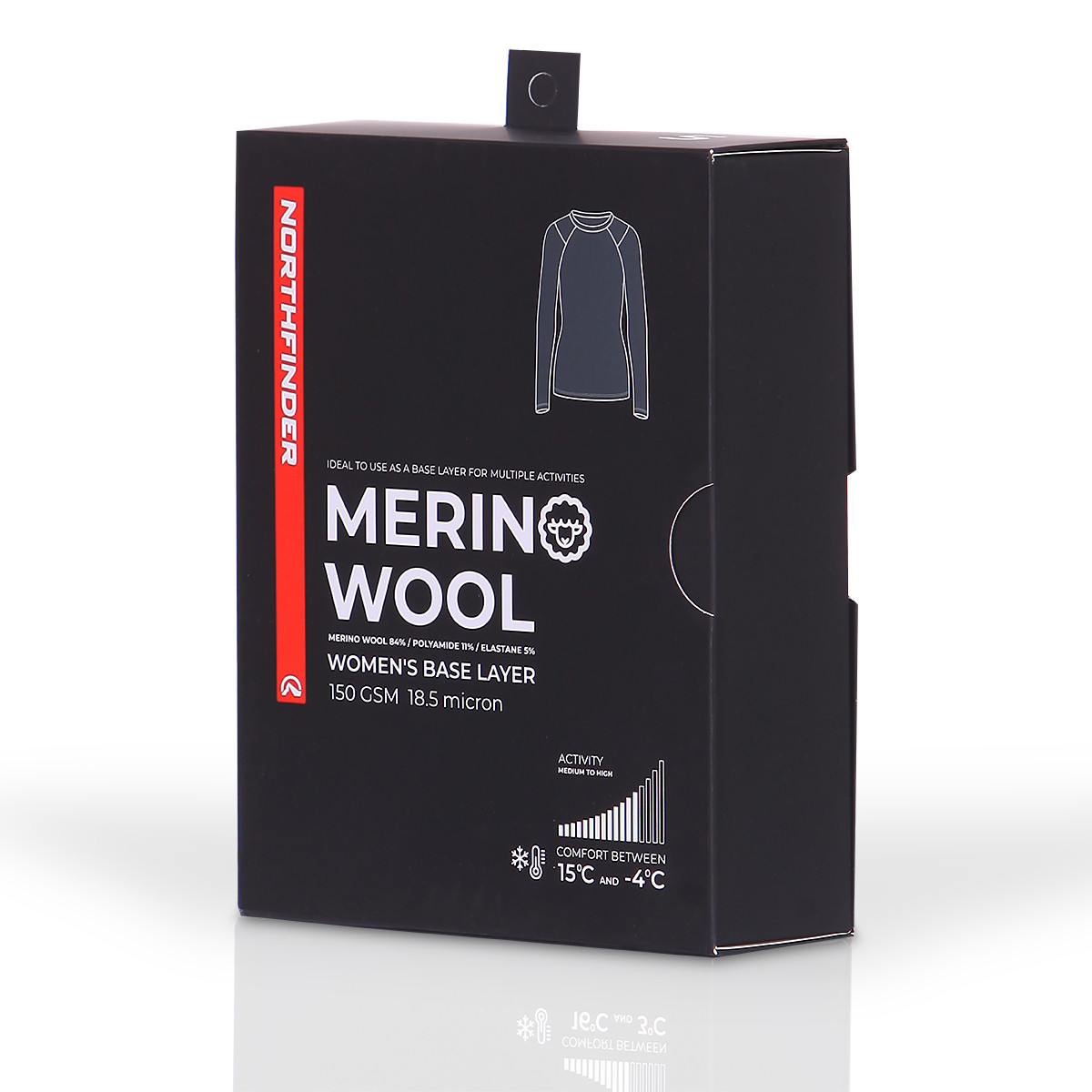 Dámske termoprádlo Northfinder DEJA TR-6033SNW Merino Black