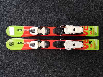 Použité detské lyže VOLKL Racetiger GS + viazanie Marker 4.5