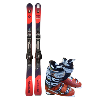 Bazárové lyže Volkl Deacon 74 UVO + lyžiarky Tecnica 