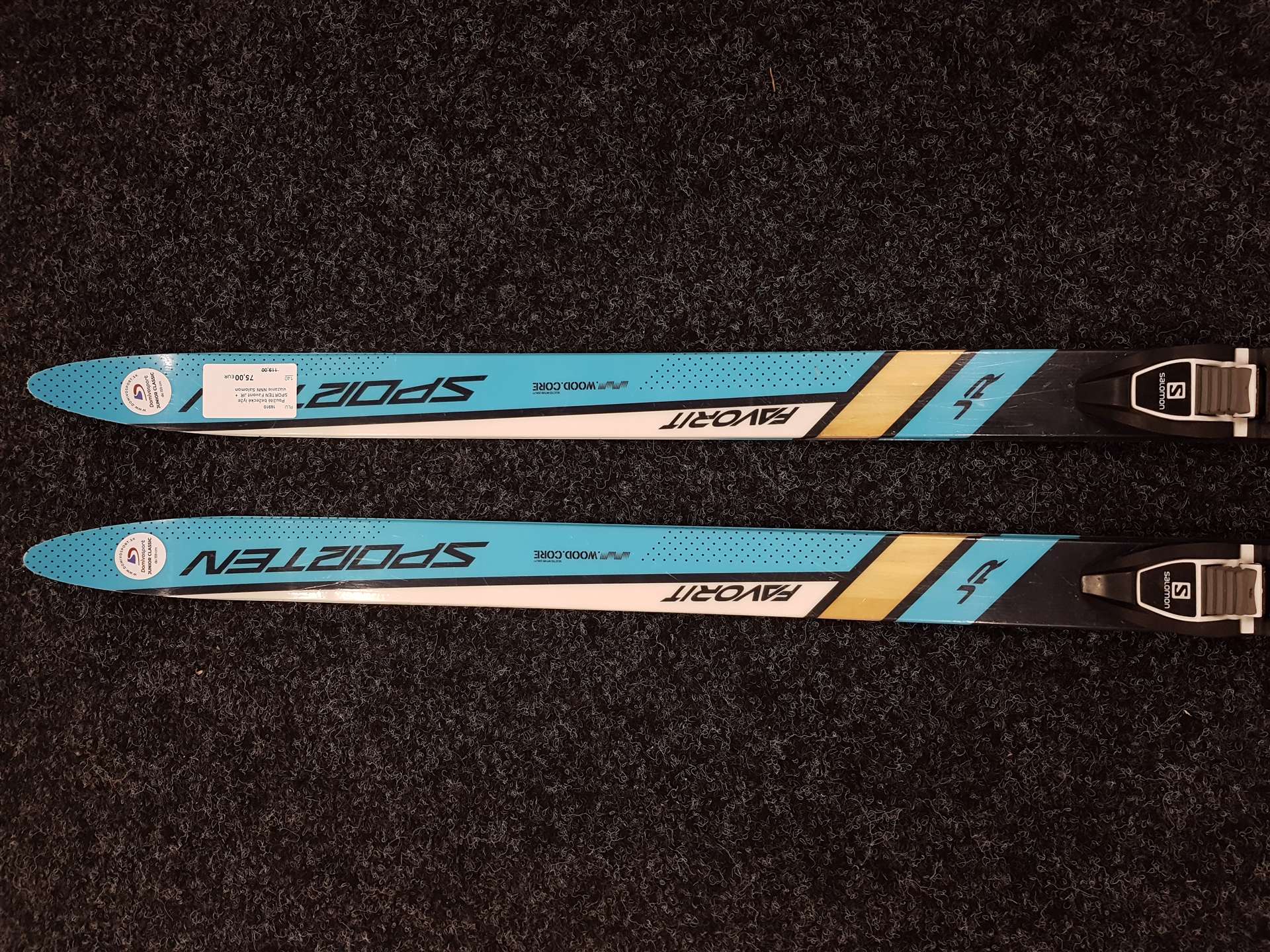 Použité bežecké lyže SPORTEN Favorit JR  + viazanie NNN Salomon