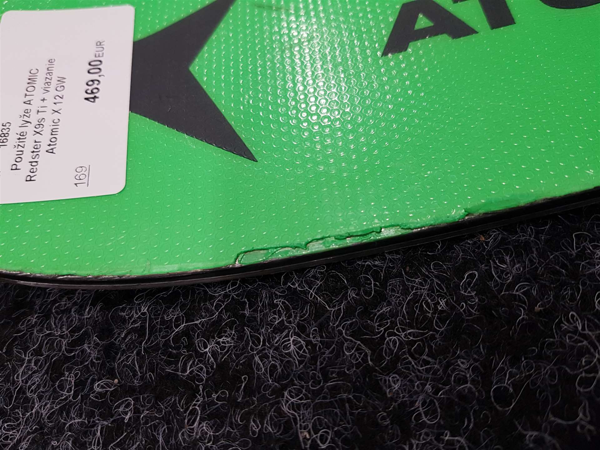 Použité lyže ATOMIC Redster X9s Ti + viazanie Atomic X 12 GW