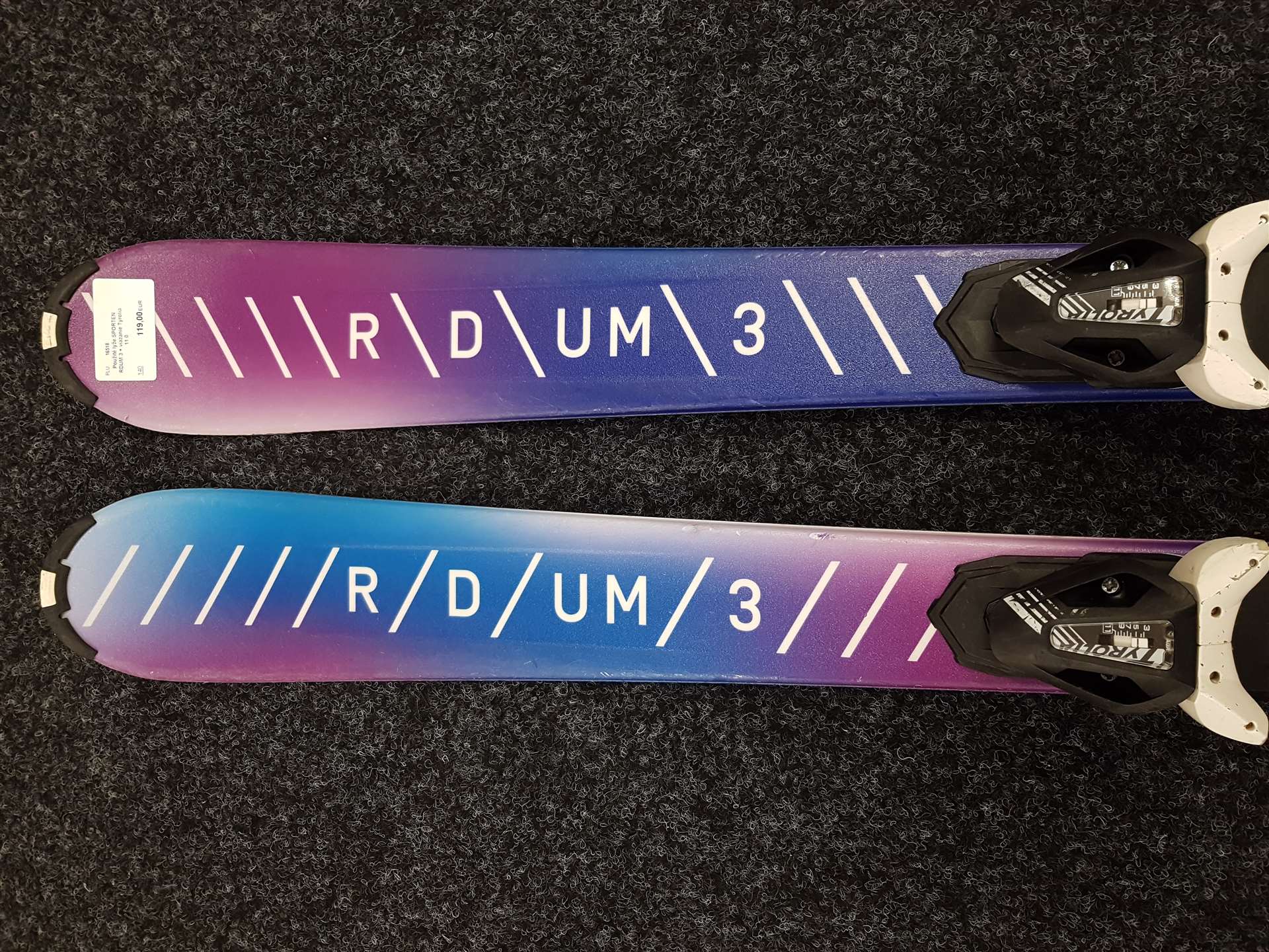 Použité lyže SPORTEN RDUM 3 + viazanie Tyrolia 11.0