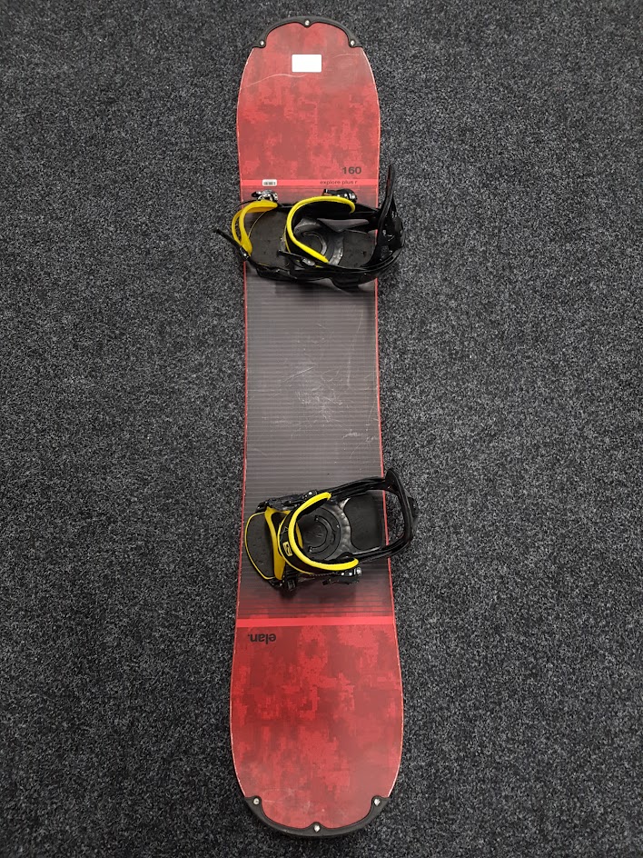 Použitý snowboard Elan Explore Plus R + viazanie Salomon veľkost L