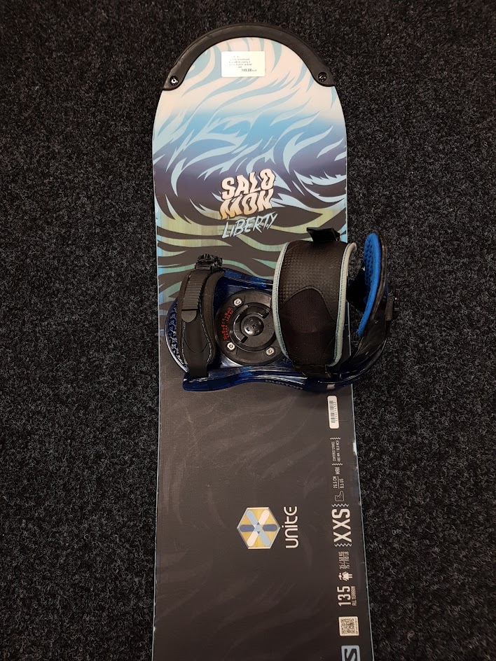 Použitý snowboard SALOMON Liberty + viazanie Burton veľkosť S/M