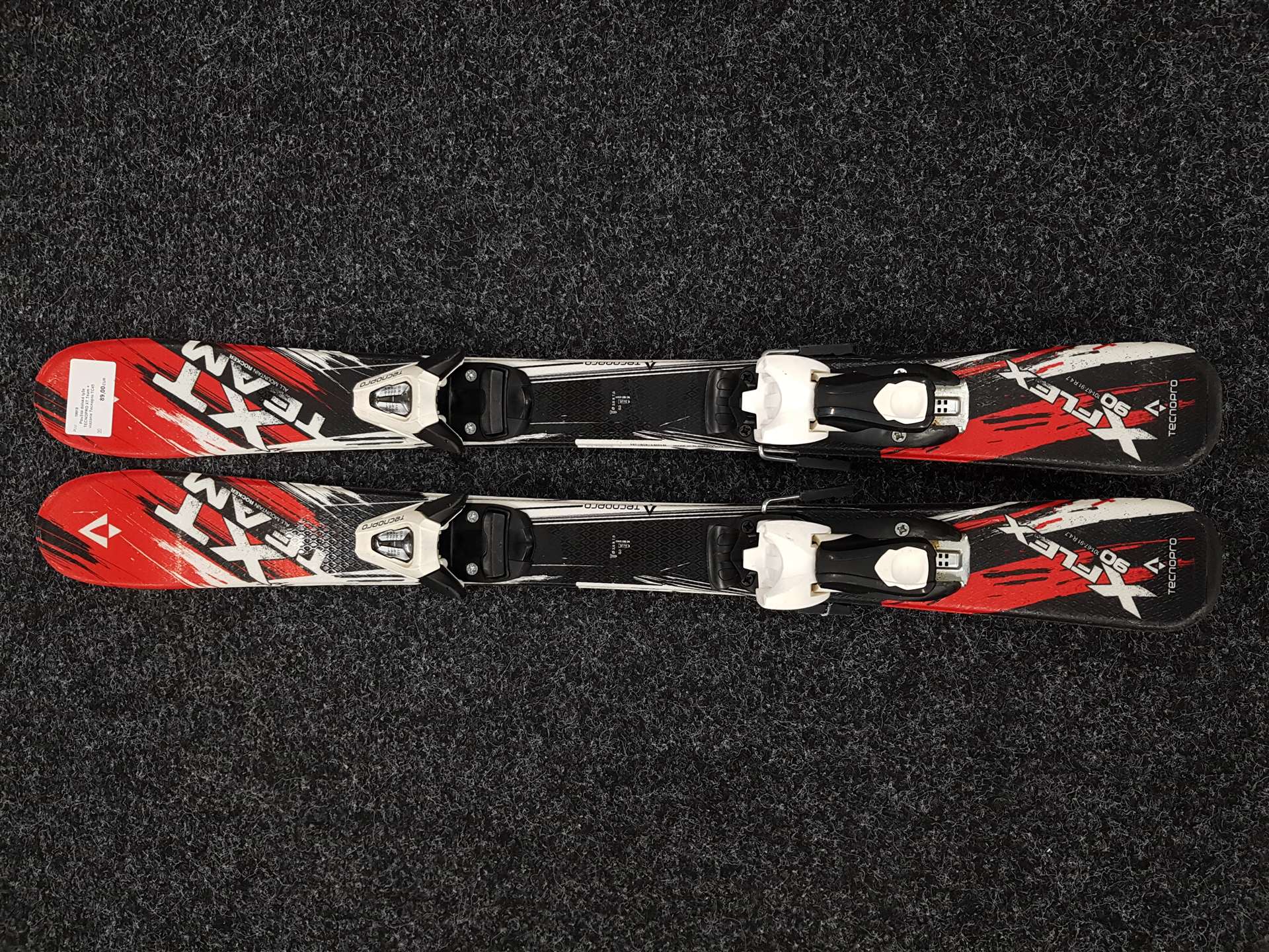 Použité detské lyže TECNOPRO XT Team + viazanie Tecnopro TC45