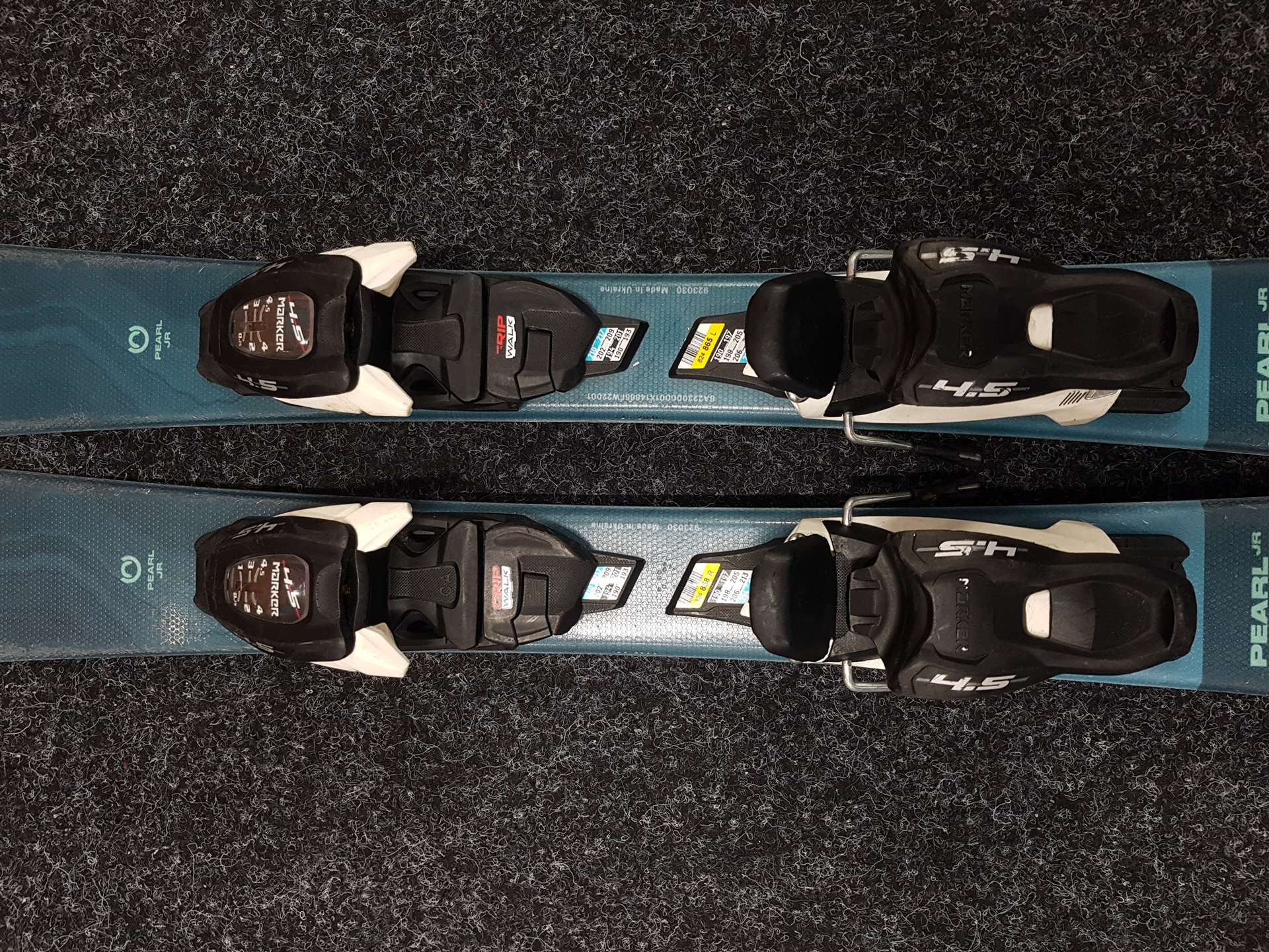 Použité detské lyže BLIZZARD Pearl JR + viazanie Marker 4.5