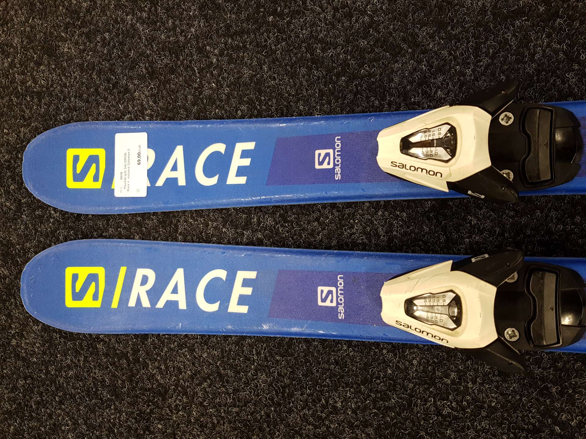 Použité lyže SALOMON Race +  viazanie Salomon 5